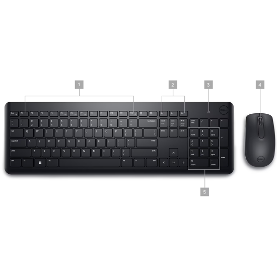 Dell KM3322W Wireless Keyboard and Mouse Combo Dell KM3322W Wireless Keyboard and Mouse Combo